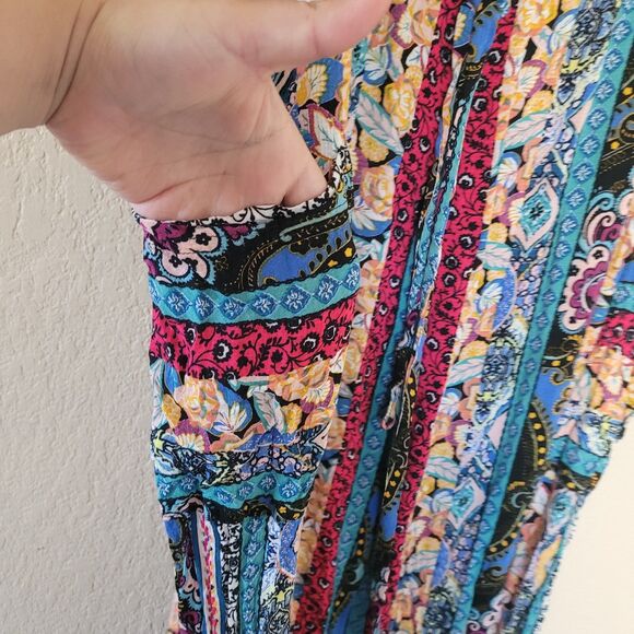 Anthropologie Wide Leg Crop Jumpsuit Sz Xsmall Calais Resort Boho Beach Vacation - Picture 6 of 13